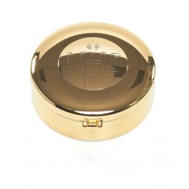 Cyborium mosiężne z napisem IHS (9x3 cm) - CYBORIA