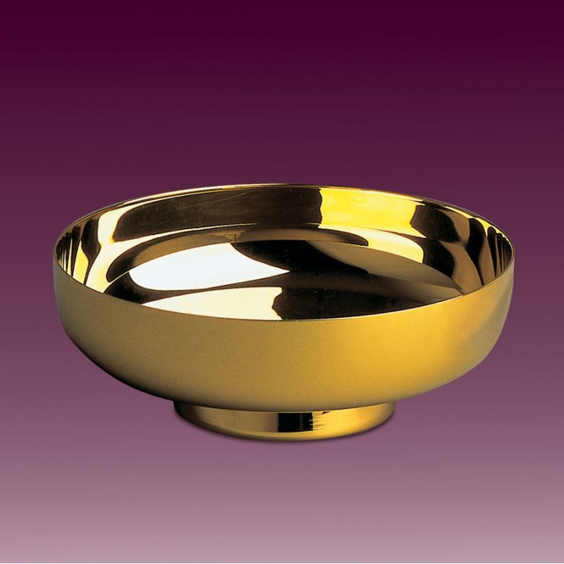 Patena mszalna do koncelebry wys: 5,5 cm, śr: 16 cm. - PATENY LITURGICZNE - Patena mszalna do koncelebry wys: 5,5 cm, śr: 16 cm.