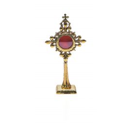 Relikwiarz z brązu, pozłacany 19,5 cm - RELIKWIARZE