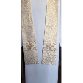 Stuła kapłańska ecru nr 21 - STUŁY - OKAZJA