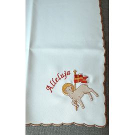 Serweta haftowana - Alleluja 37x37 cm - Serwety haftowane - zdjęcie 2 - Serweta haftowana - Alleluja 37x37 cm