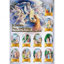 Plakat – Dziesięć Przykazań Bożych - Plakaty religijne edukacyjne, sentencje
