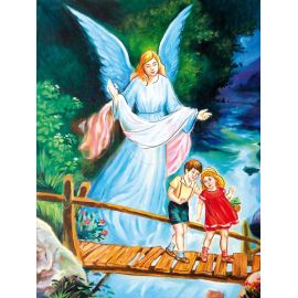 Obraz 30x40 - Anioł Stróż - OBRAZY RELIGIJNE