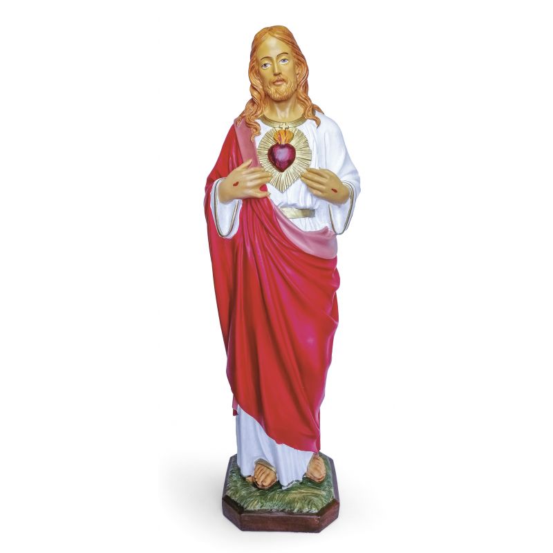 Figura Serce Jezusa 80 cm - Chrystus - Figura Serce Jezusa 80 cm