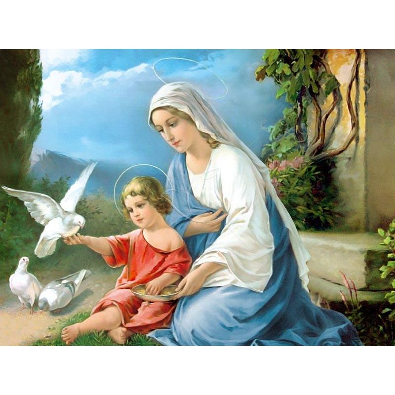 Obraz 30x40 - Matka Boża z Dzieciątkiem - OBRAZY RELIGIJNE - Obraz 30x40 - Matka Boża z Dzieciątkiem