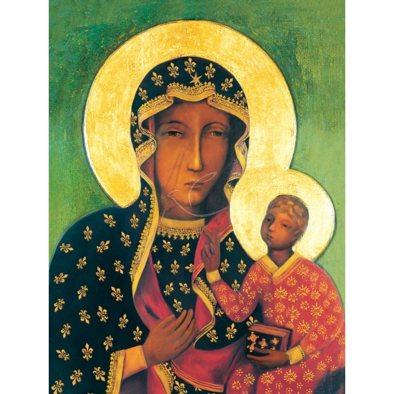 Obraz 30x40 - Matka Boża Częstochowska - OBRAZY RELIGIJNE - Obraz 30x40 - Matka Boża Częstochowska