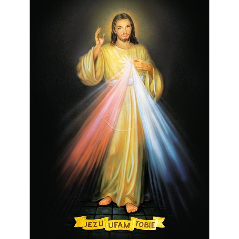 Obraz 30x40 - Jezu Ufam Tobie - OBRAZY RELIGIJNE - Obraz 30x40 - Jezu Ufam Tobie