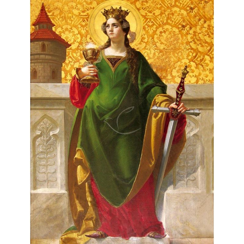 Obraz 30x40 - Święta Barbara - OBRAZY RELIGIJNE - Obraz 30x40 - Święta Barbara