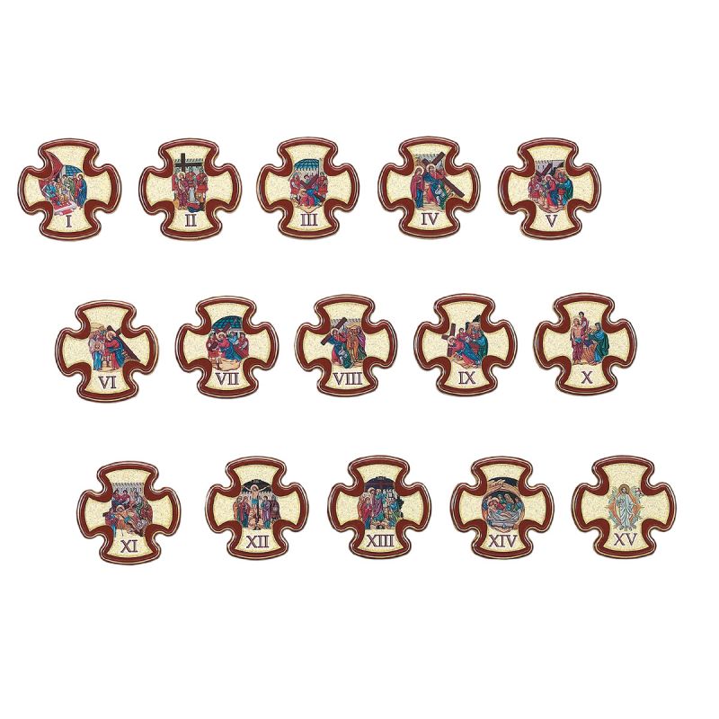 Stacje drogi krzyżowej 14,5 x 14,5 cm (2) - STACJE DROGI KRZYŻOWEJ - Stacje drogi krzyżowej 14,5 x 14,5 cm (2)