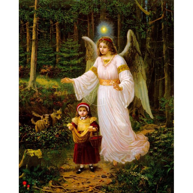 Obrazek 20x25 - Anioł Stróż (5) - OBRAZY RELIGIJNE - Obrazek 20x25 - Anioł Stróż (5)