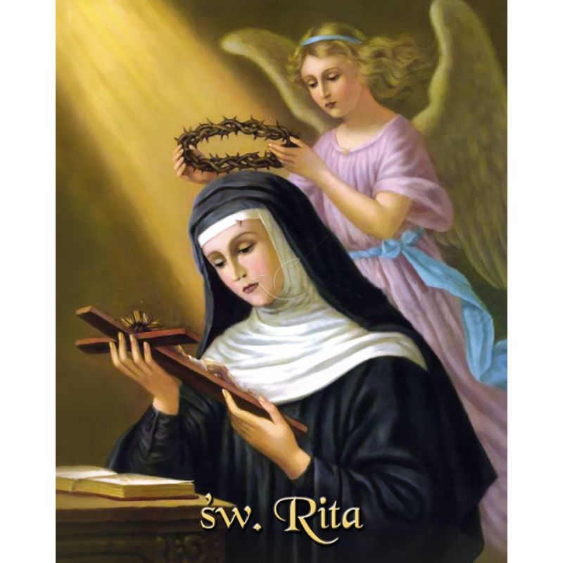Obrazek 20x25 - Św. Rita - OBRAZY RELIGIJNE - Obrazek 20x25 - Św. Rita