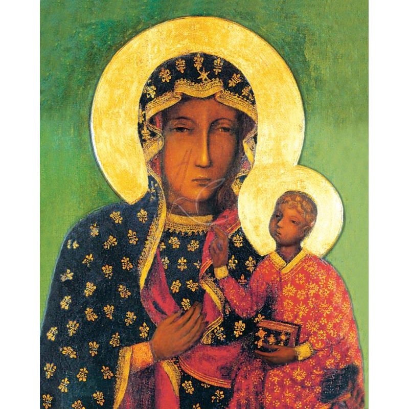 Obrazek 20x25 - Matka Boża Częstochowska - OBRAZY RELIGIJNE - Obrazek 20x25 - Matka Boża Częstochowska