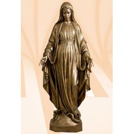 Figura Matka Boża Niepokalana 180 cm (włoskie złoto jasne)