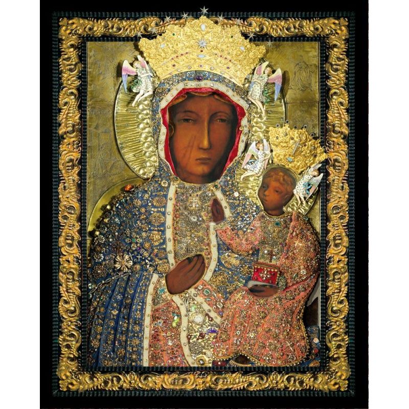 Obrazek 20x25 - Matka Boża Częstochowska (2) - OBRAZY RELIGIJNE - Obrazek 20x25 - Matka Boża Częstochowska (2)