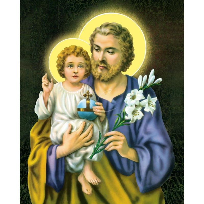 Obrazek 20x25 - Św. Józef z dzieciątkiem Jezus - OBRAZY RELIGIJNE - Obrazek 20x25 - Św. Józef z dzieciątkiem Jezus