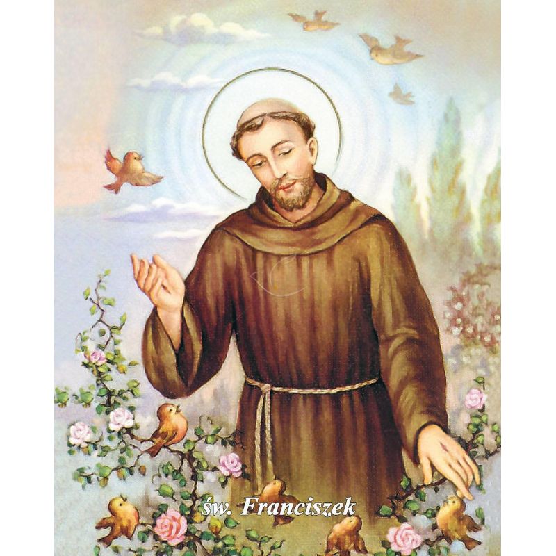 Obrazek 20x25 - Św. Franciszek - OBRAZY RELIGIJNE - Obrazek 20x25 - Św. Franciszek