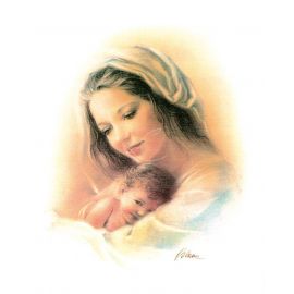 Obrazek 20x25 - Matka Boża z Dzieciątkiem (1) - OBRAZY RELIGIJNE