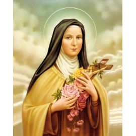 Obrazek 20x25 - Święta Teresa od Dzieciątka Jezus i Najświętszego Oblicza - OBRAZY RELIGIJNE