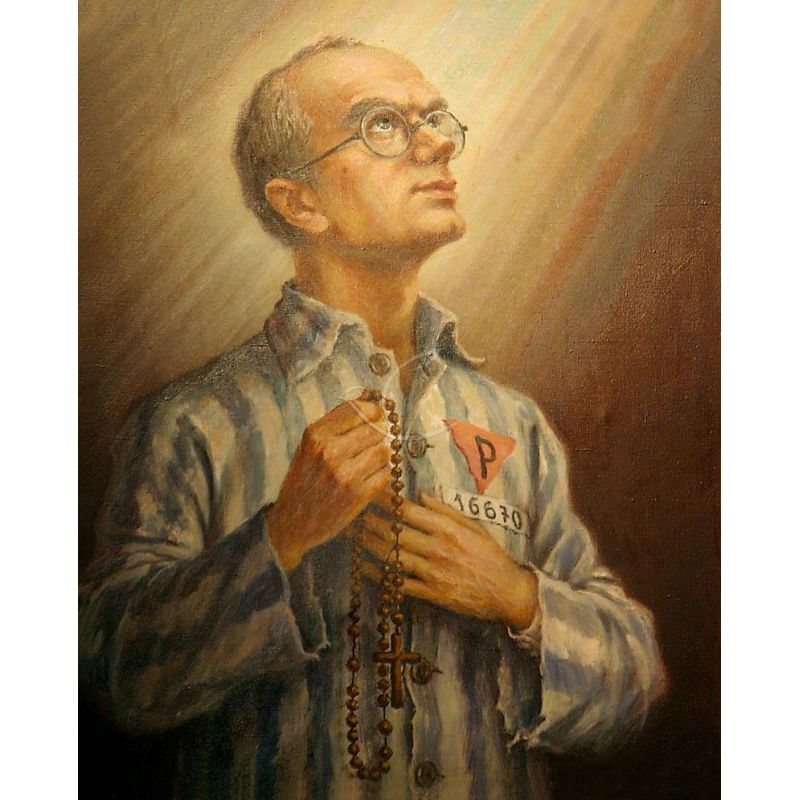 Obrazek 20x25 - Św. Maksymilian Kolbe - OBRAZY RELIGIJNE - Obrazek 20x25 - Św. Maksymilian Kolbe