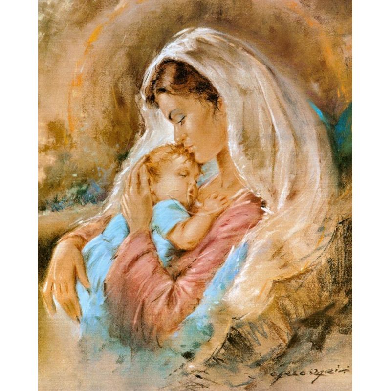 Obrazek 20x25 - Matka Boża z Dzieciątkiem (5) - OBRAZY RELIGIJNE - Obrazek 20x25 - Matka Boża z Dzieciątkiem (5)