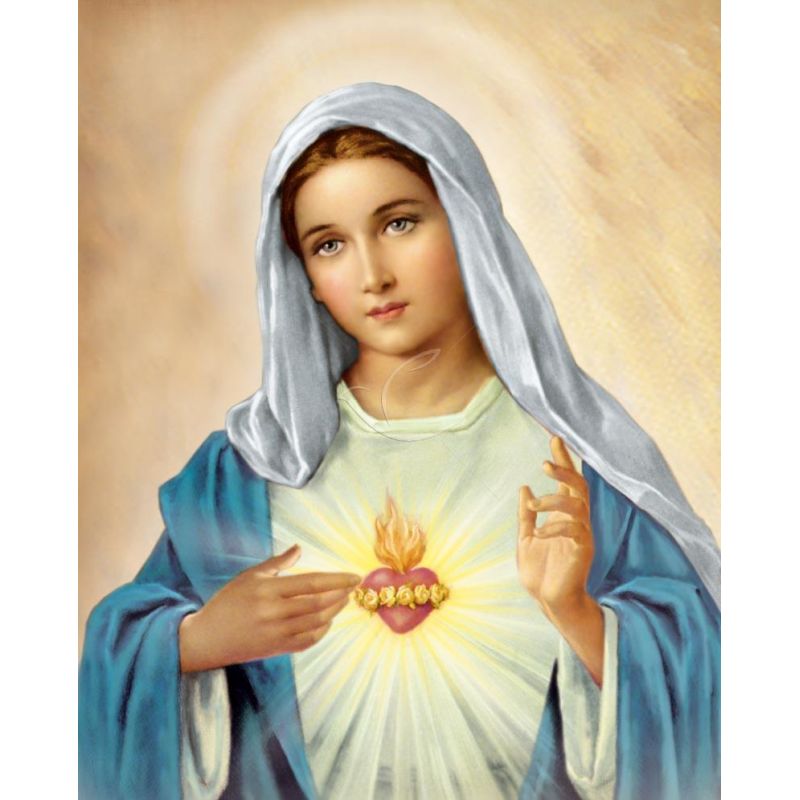 Obrazek 20x25 - Niepokalane Serce Maryi - OBRAZY RELIGIJNE - Obrazek 20x25 - Niepokalane Serce Maryi