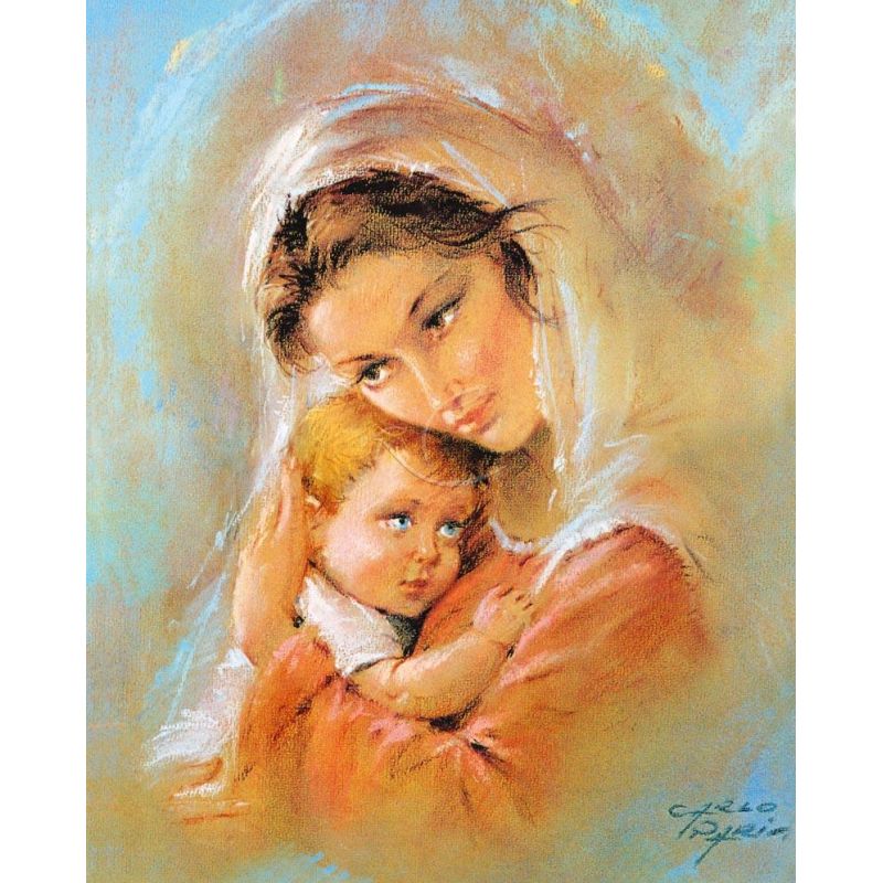 Obrazek 20x25 - Matka Boża z Dzieciątkiem - OBRAZY RELIGIJNE - Obrazek 20x25 - Matka Boża z Dzieciątkiem