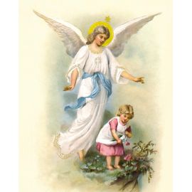 Obrazek 20x25 - Anioł Stróż (4) - OBRAZY RELIGIJNE