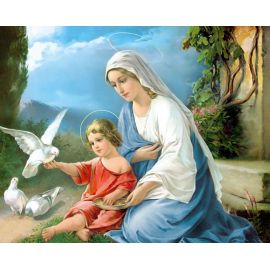 Obrazek 20x25 - Matka Boża z Dzieciątkiem - OBRAZY RELIGIJNE