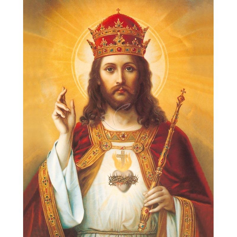 Obrazek 20x25 - Chrystus Król - OBRAZY RELIGIJNE - Obrazek 20x25 - Chrystus Król