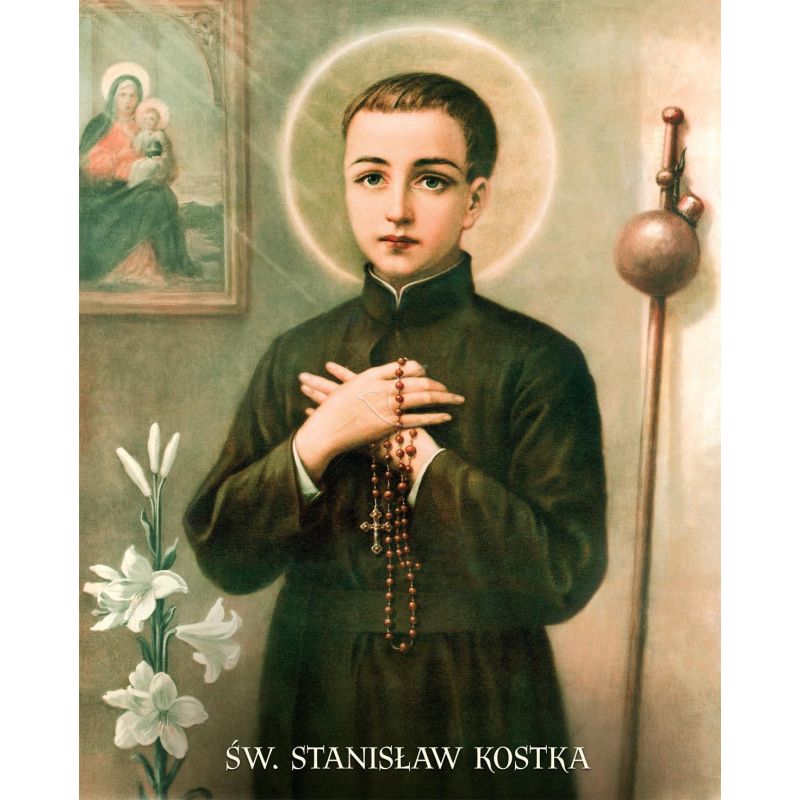 Obrazek 20x25 - Św. Stanisław Kostka - OBRAZY RELIGIJNE - Obrazek 20x25 - Św. Stanisław Kostka