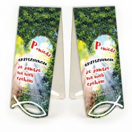 Zakładka Krajobraz Sentencja - Powiedz grzesznikom... - Zakładki religijne do książek