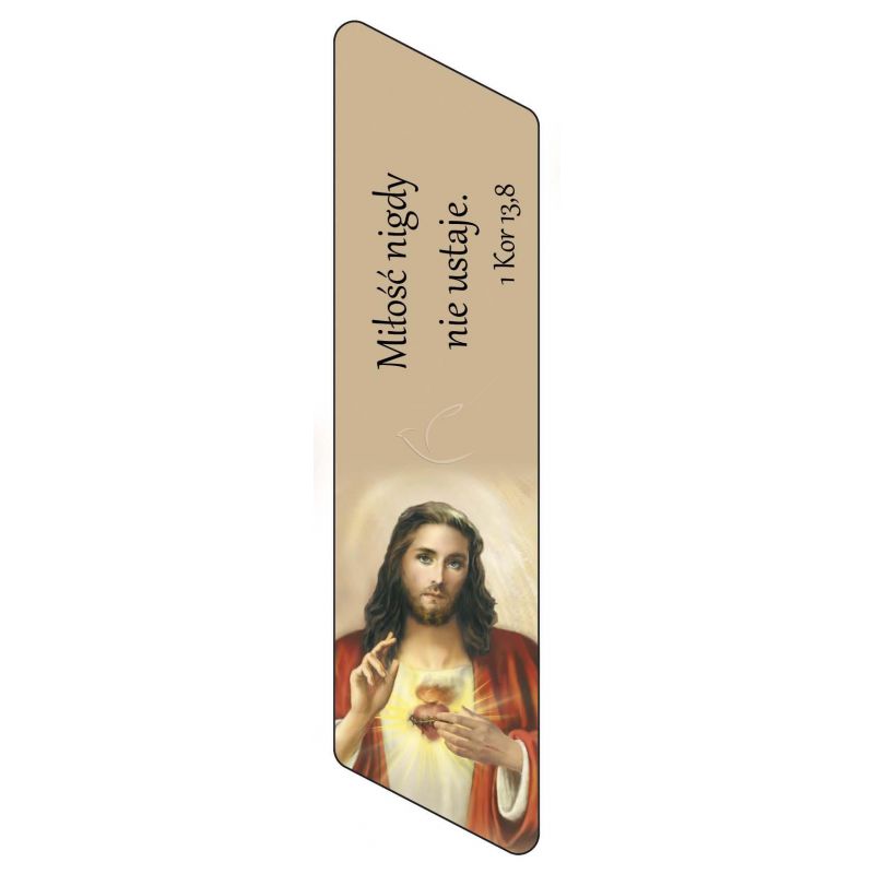Zakładka magnetyczna - Miłość nigdy nie ustaje - Zakładki religijne do książek - Zakładka magnetyczna - Miłość nigdy nie ustaje
