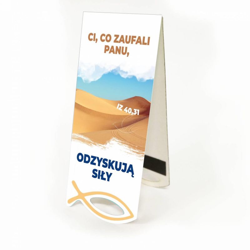 Zakładka Krajobraz Sentencja - Ci, co zaufali Panu... - Zakładki religijne do książek - Zakładka Krajobraz Sentencja - Ci, co zaufali Panu...