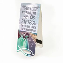 Zakładka Krajobraz Sentencja - Aniołom rozkazał... - Zakładki religijne do książek