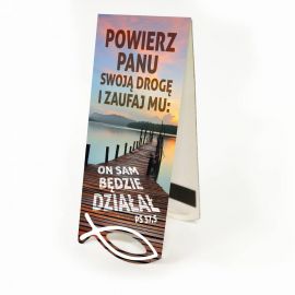 Zakładka Krajobraz Sentencja - Powierz Panu swoją drogę... - Zakładki religijne do książek