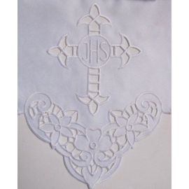 Obrus ołtarzowy haftowany - wzór eucharystyczny (113) - OBRUSY OŁTARZOWE