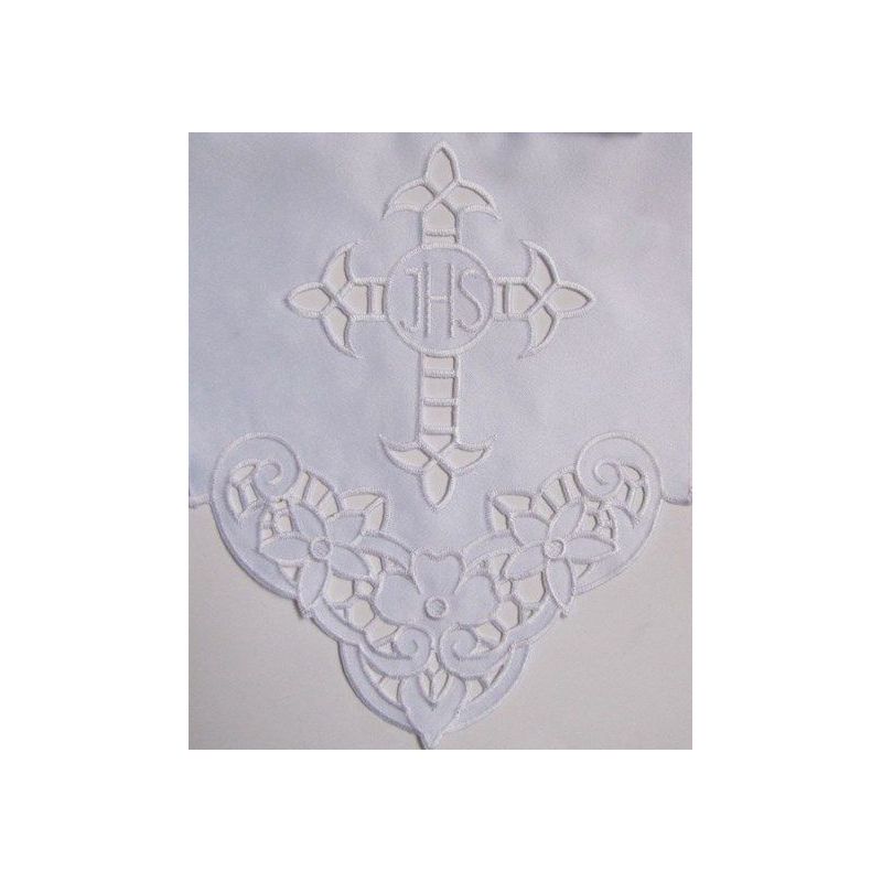 Obrus ołtarzowy haftowany - wzór eucharystyczny (113) - OBRUSY OŁTARZOWE - Obrus ołtarzowy haftowany - wzór eucharystyczny (113)
