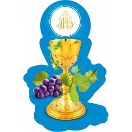 Emblemat na Boże Ciało 35x50 cm - wzór eucharystyczny (11) - Emblematy na Boże Ciało