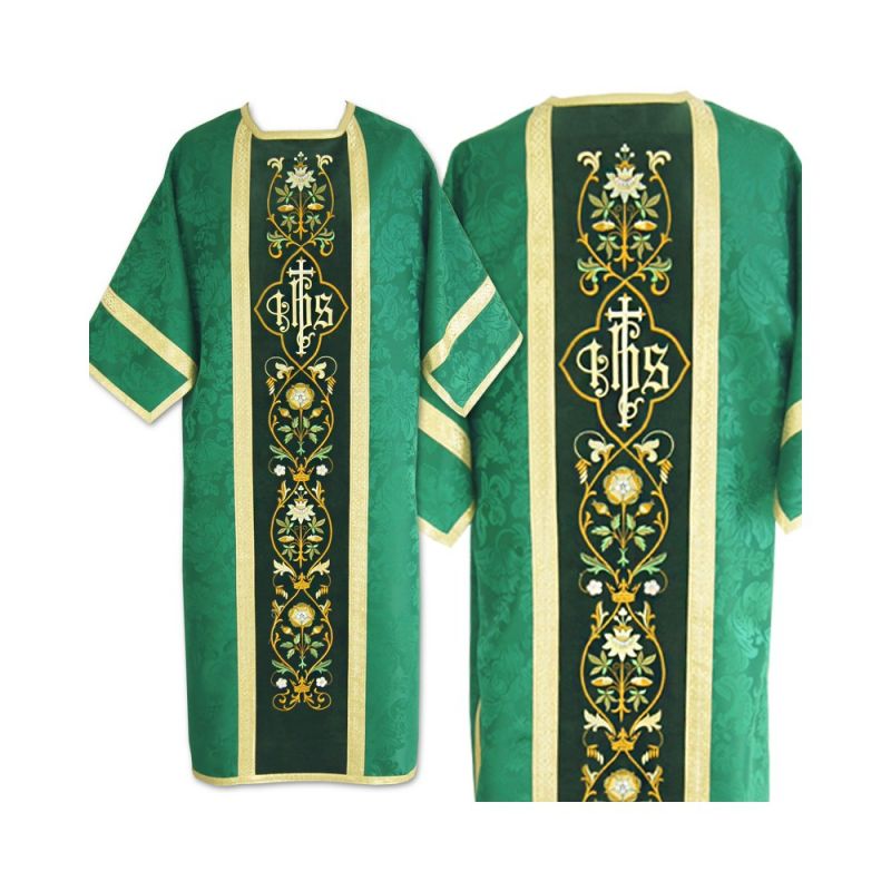 Dalmatyka rzymska żakardowa - kolory liturgiczne - DALMATYKI - Dalmatyka rzymska żakardowa - kolory liturgiczne