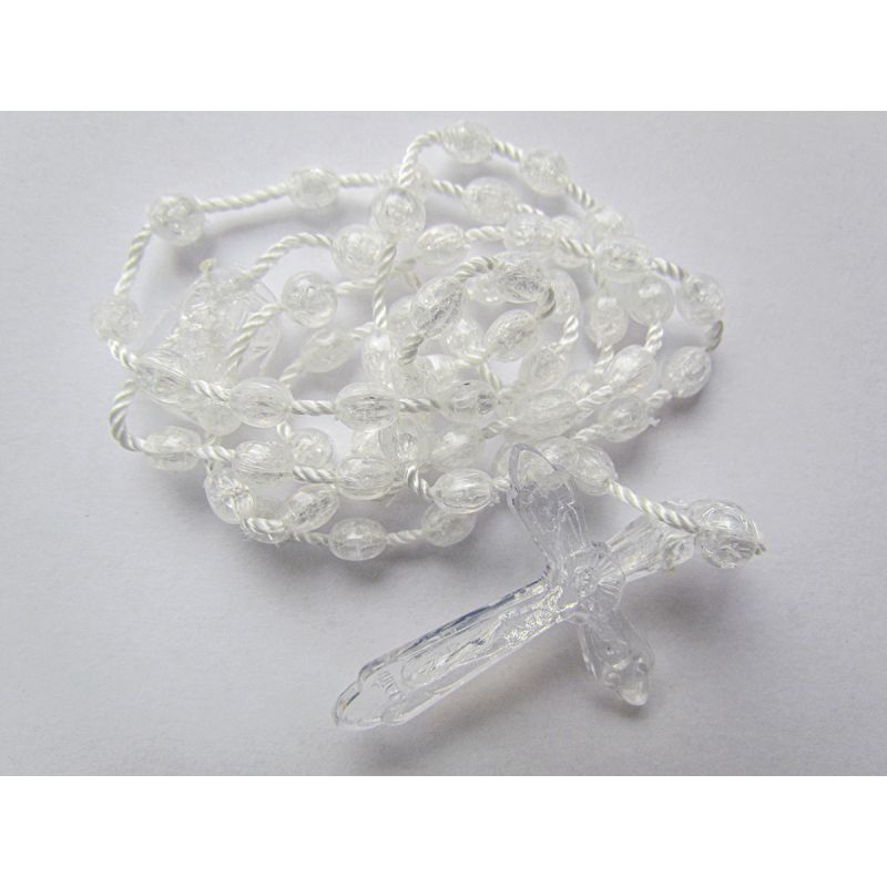 Różaniec plastikowy model crystal - RÓŻAŃCE, KORONKI, TAJEMNICE RÓŻAŃCOWE - Różaniec plastikowy model crystal