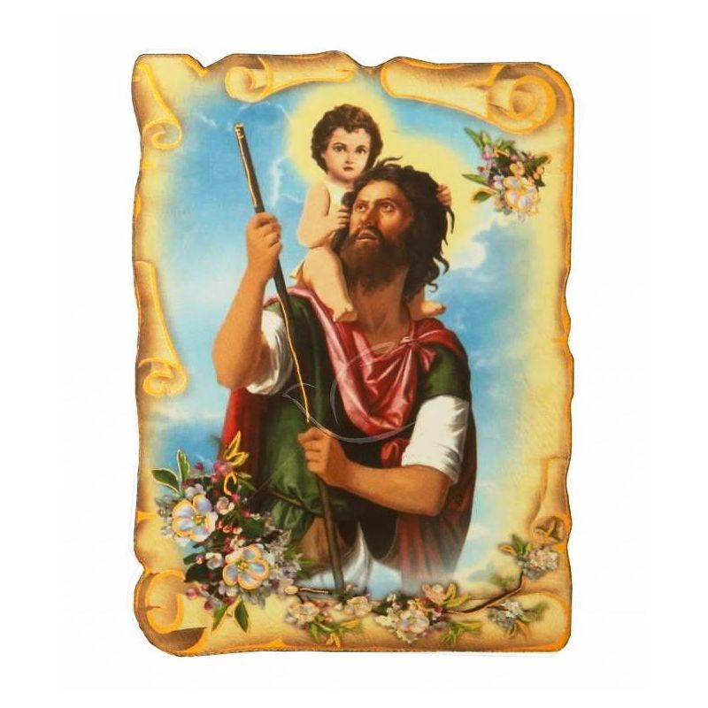Magnes  Święty Krzysztof - MAGNESY RELIGIJNE - Magnes  Święty Krzysztof