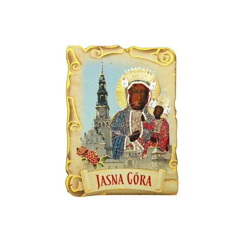 Magnes Matka Boża Częstochowska Jasna Góra - MAGNESY RELIGIJNE - Magnes Matka Boża Częstochowska Jasna Góra