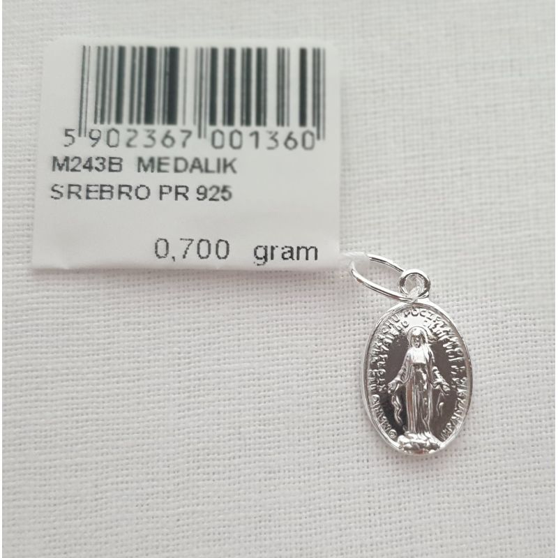 Medalik MB Niepokalana 0,7g - BIŻUTERIA SREBRNA - Medalik MB Niepokalana 0,7g