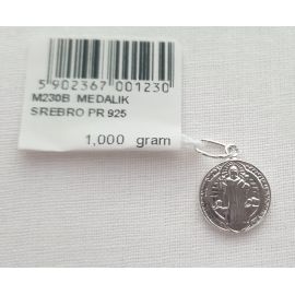 Medalik Świętego Benedykta 1g - BIŻUTERIA SREBRNA