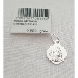 Medalik Matka Boża Szkaplerzna 0,9 g - BIŻUTERIA SREBRNA
