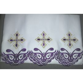 Obrus ołtarzowy haftowany - Krzyż (67) - OBRUSY OŁTARZOWE - zdjęcie 2 - Obrus ołtarzowy haftowany - Krzyż (67)