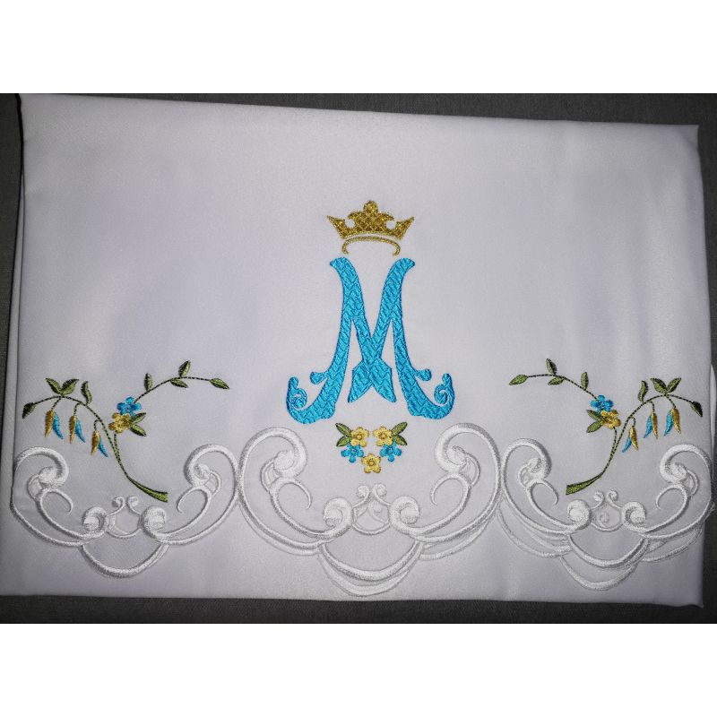 Obrus Maryjny haftowany (84) - OBRUSY OŁTARZOWE - Obrus Maryjny haftowany (84)