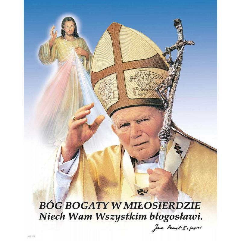 Obrazek 20x25 - Bóg Bogaty w Miłosierdzie - OBRAZY RELIGIJNE - Obrazek 20x25 - Bóg Bogaty w Miłosierdzie