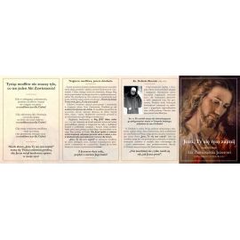 Folder składany 15x10 cm Jezu Ty się tym zajmij - Folder religijny
