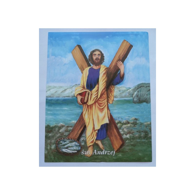 Obrazek 20x25 - Św. Andrzej - OBRAZY RELIGIJNE - Obrazek 20x25 - Św. Andrzej